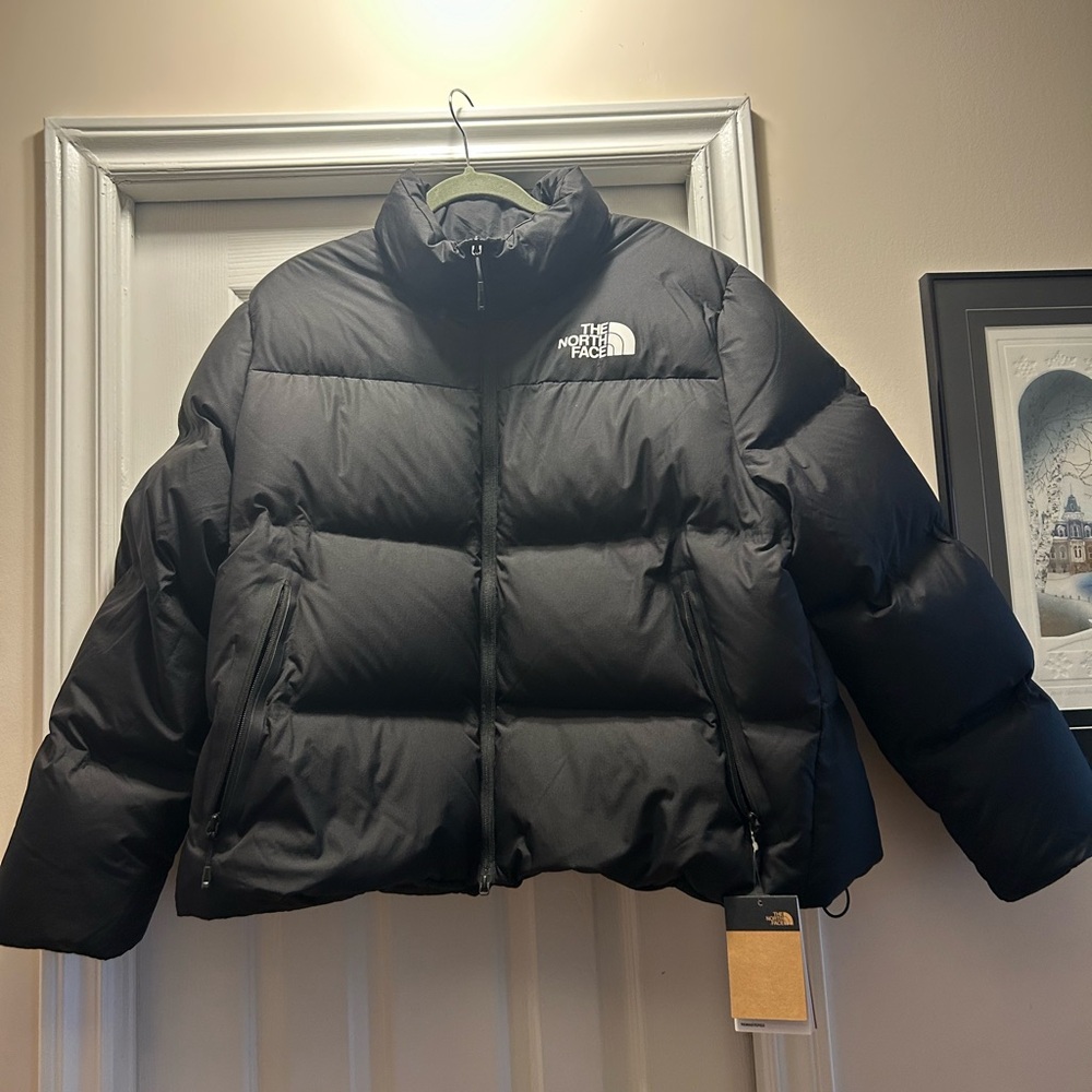 The North Face Nuptse- Black Remastered Ladies Jacket. New With Tags.